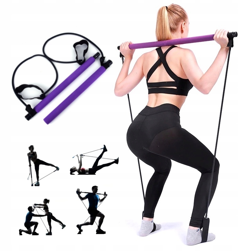 

Drążek do ćwiczeń Gumy Oporowe Pilates Joga Fit