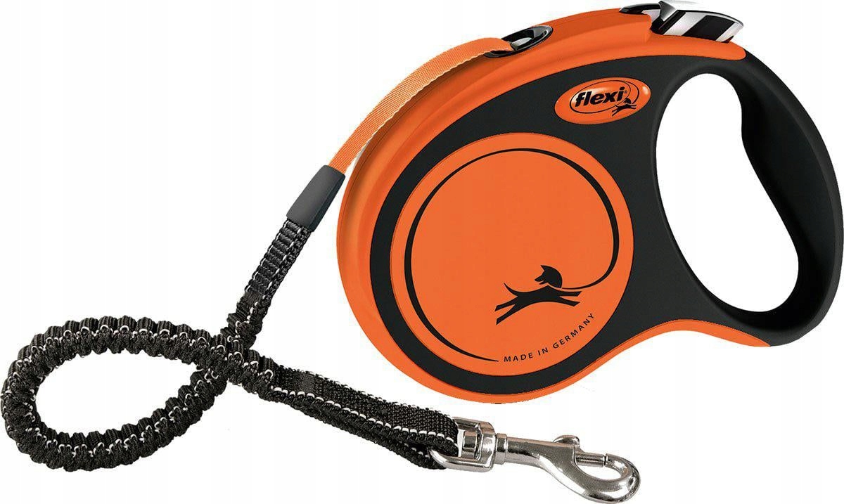 Levně Flexi Leash Xtreme S Páska 5M Černá/oranžová Max. 20KG