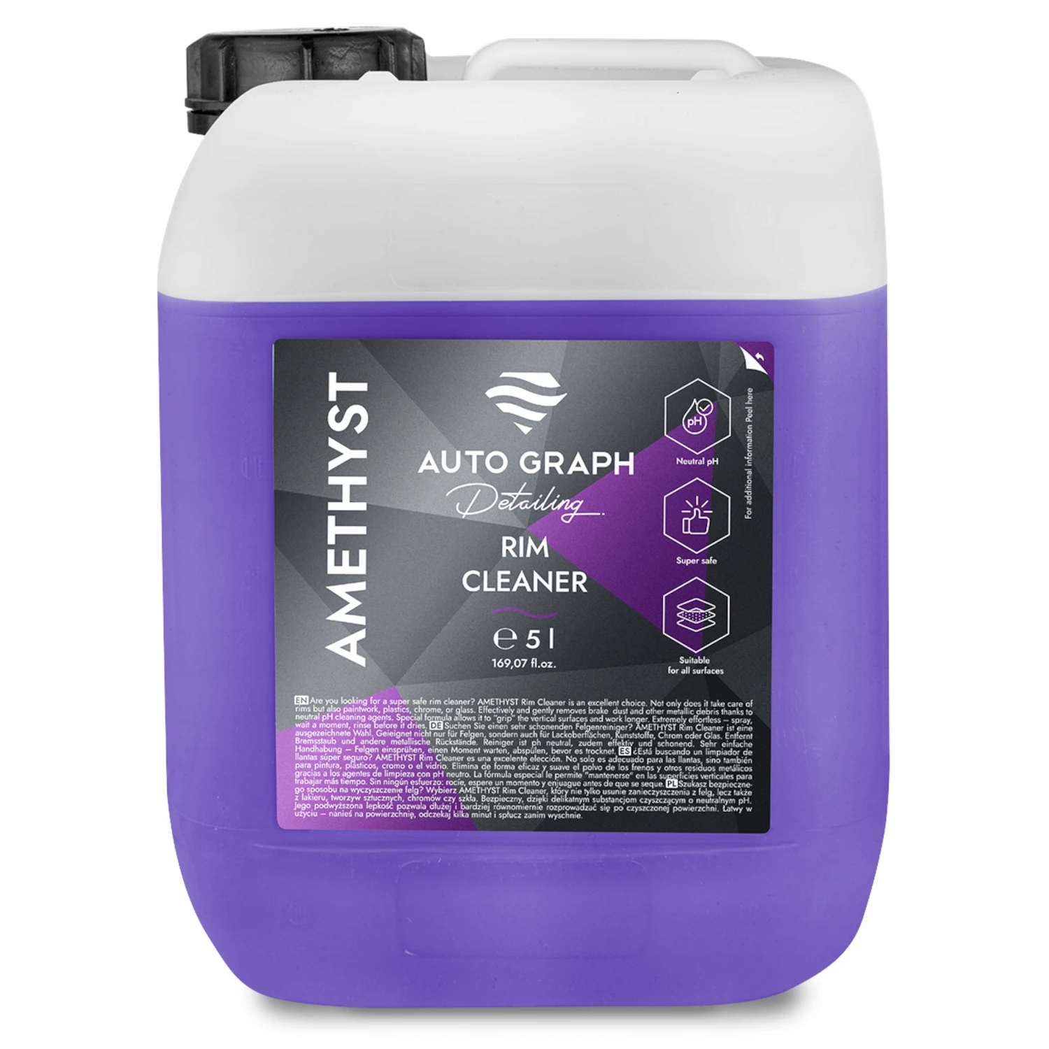 Auto Graph AMETHYST Rim Cleaner - Deironizer do czyszczenia felg 5L