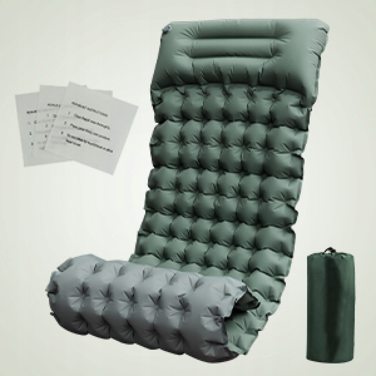 Materac Dmuchany 200 x 70cm Jednoosobowy Samopompujący Karimata Turystyczna Kod producenta 03636SP0363