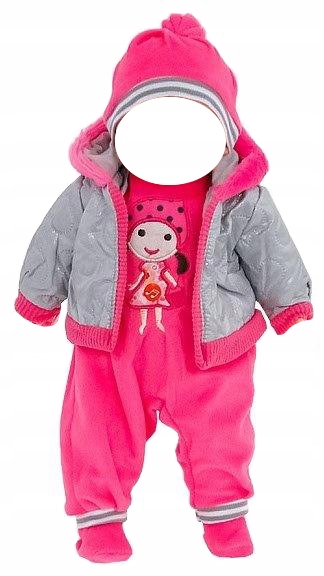 niebieskie BABY ubranko BORN dla lalki BOBAS kurtka PAJAC dla chłopca 238 Marka inna