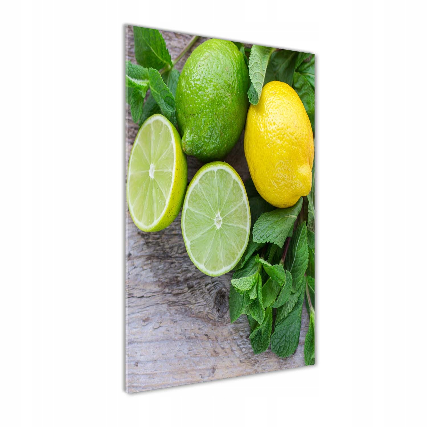

Foto obraz akrylowy Limonki i cytryna 50x100 cm