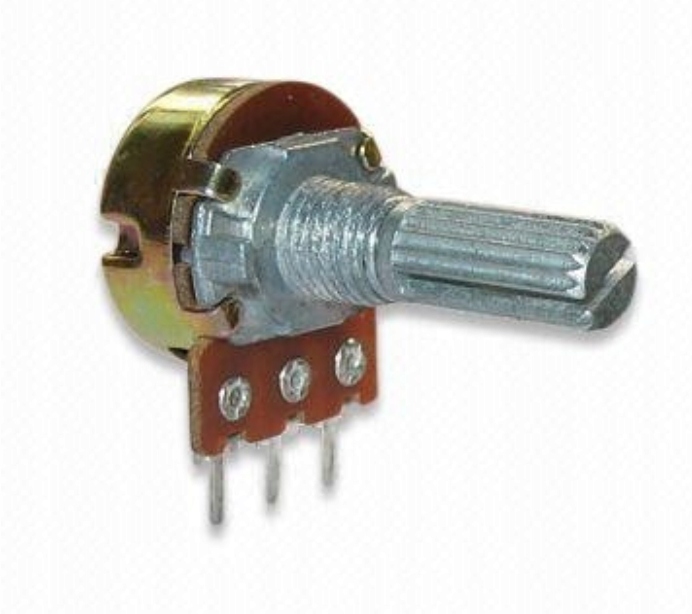 

Potencjometr obrotowy 20K Ohm A logaryt. l=20mm