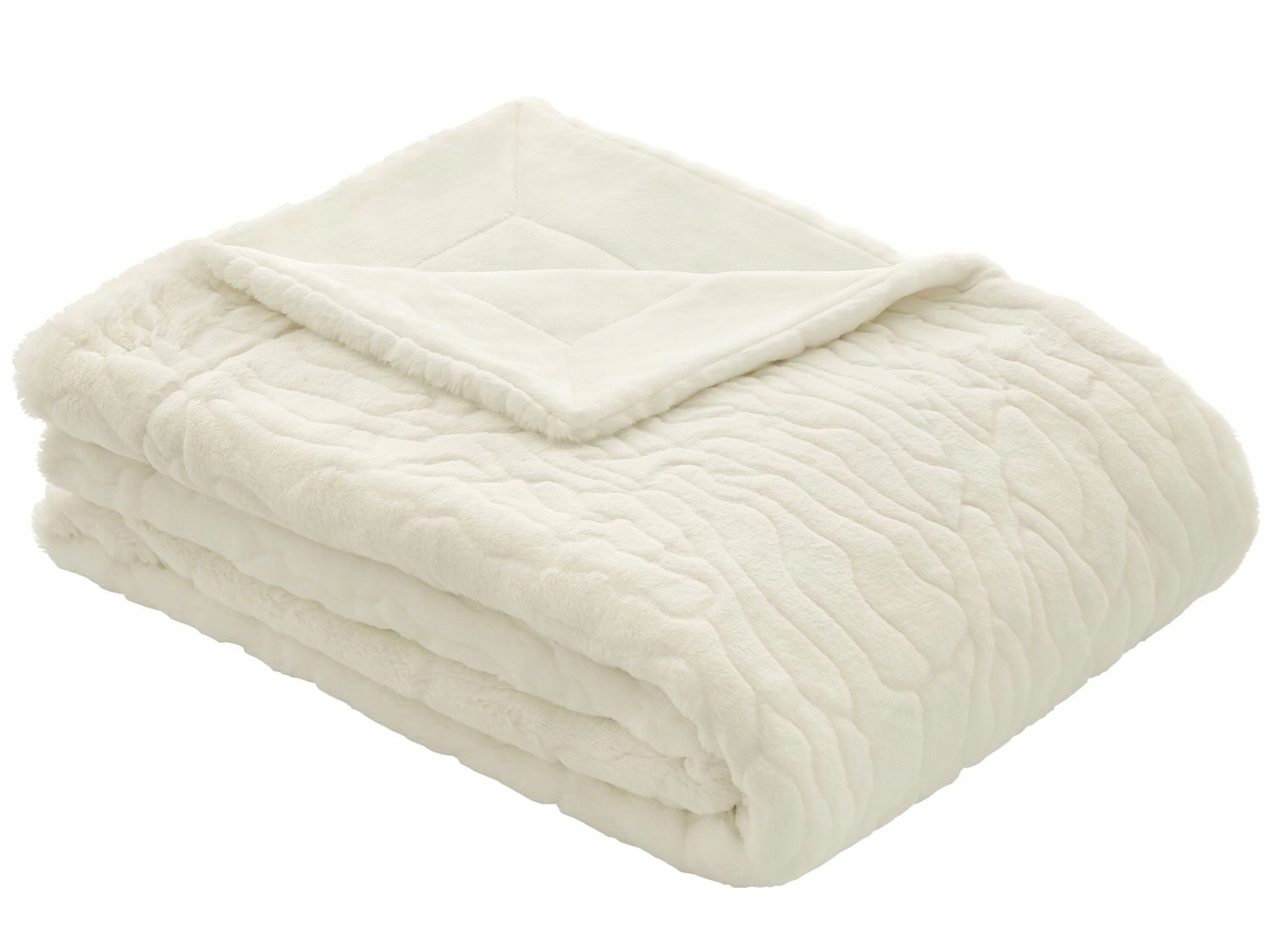 Bugatti Kožešinová deka polyester 150 cm x 200 cm krémová