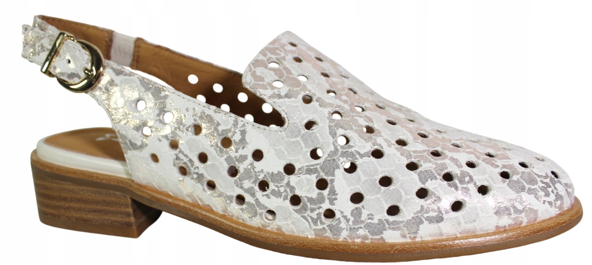 Dámské sandály Maciejka N6805 VEL.38 Kůže Béžová Lico