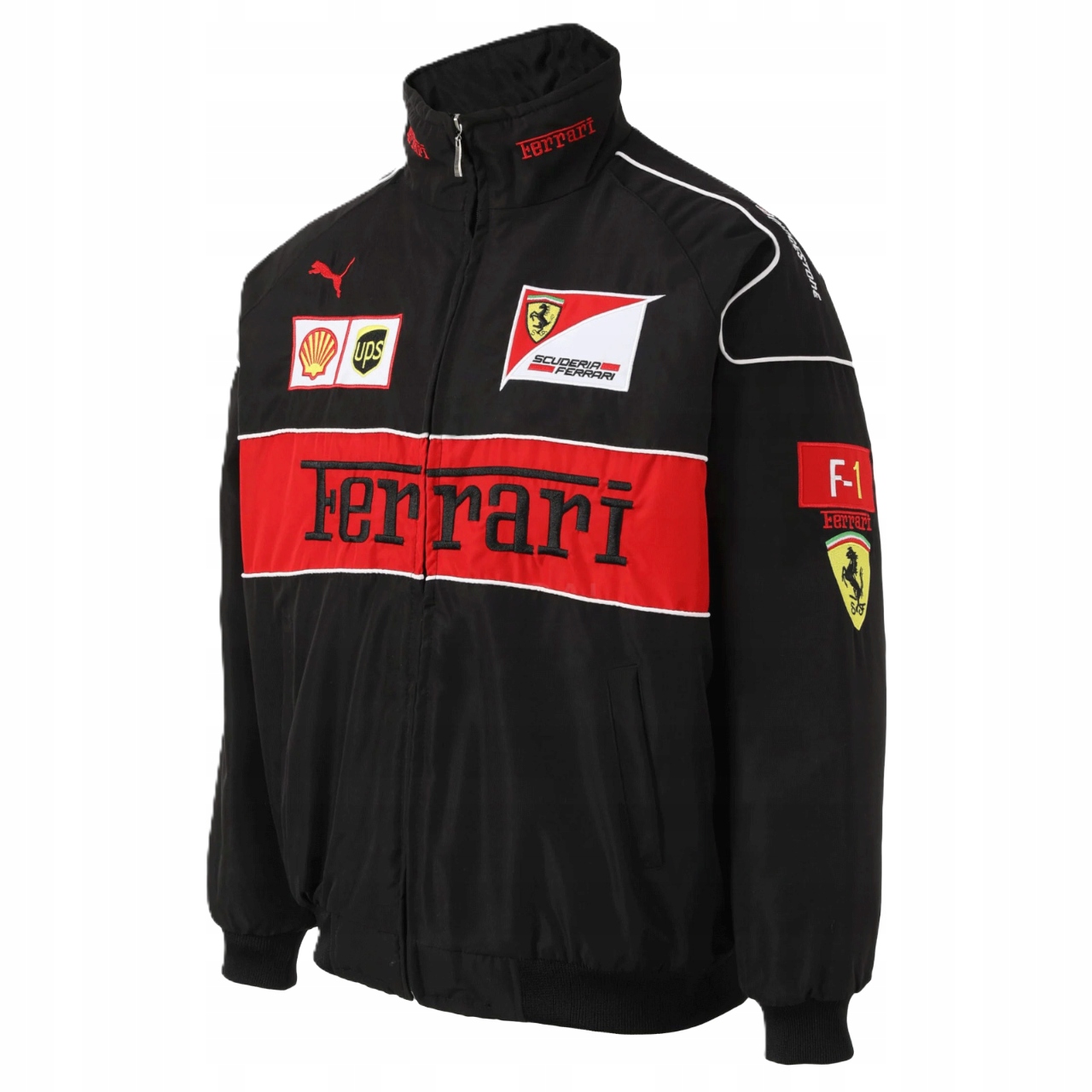 Ferrari Vintage F1 Racing závodní bunda Bomber černá M Unisex