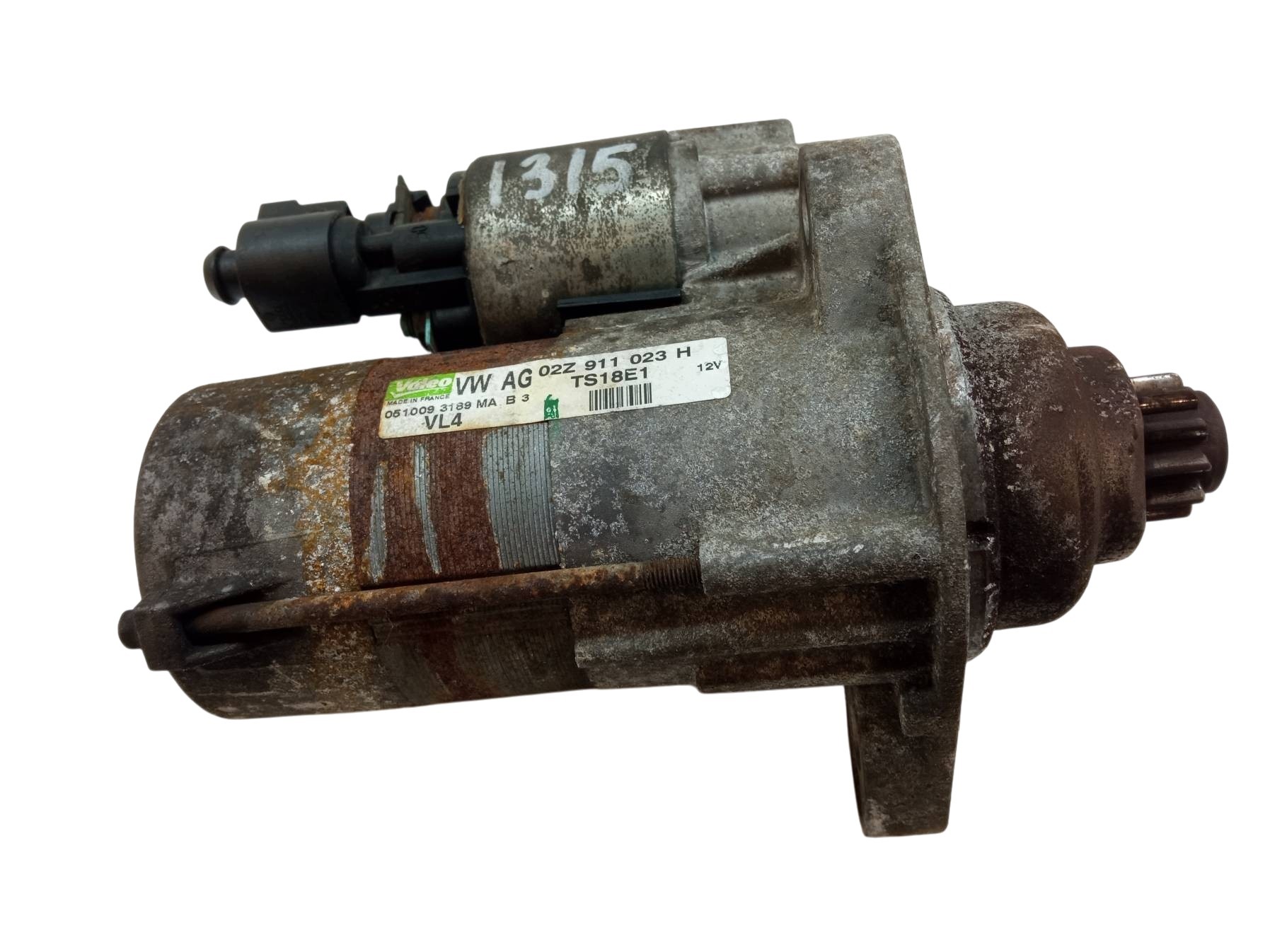 starter 02Z911023H 1.9 TDI Skoda Fabia II (2007-2014)