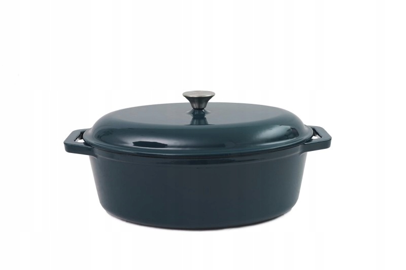 Hrniec Liatinový oválny Tierra 36 cm 7,5 l morský Nois