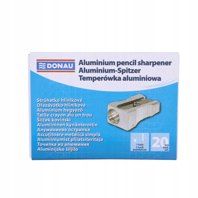 Temperówka aluminiowa pojedyncza srebrna 20szt Rodzaj manualna pojedyncza