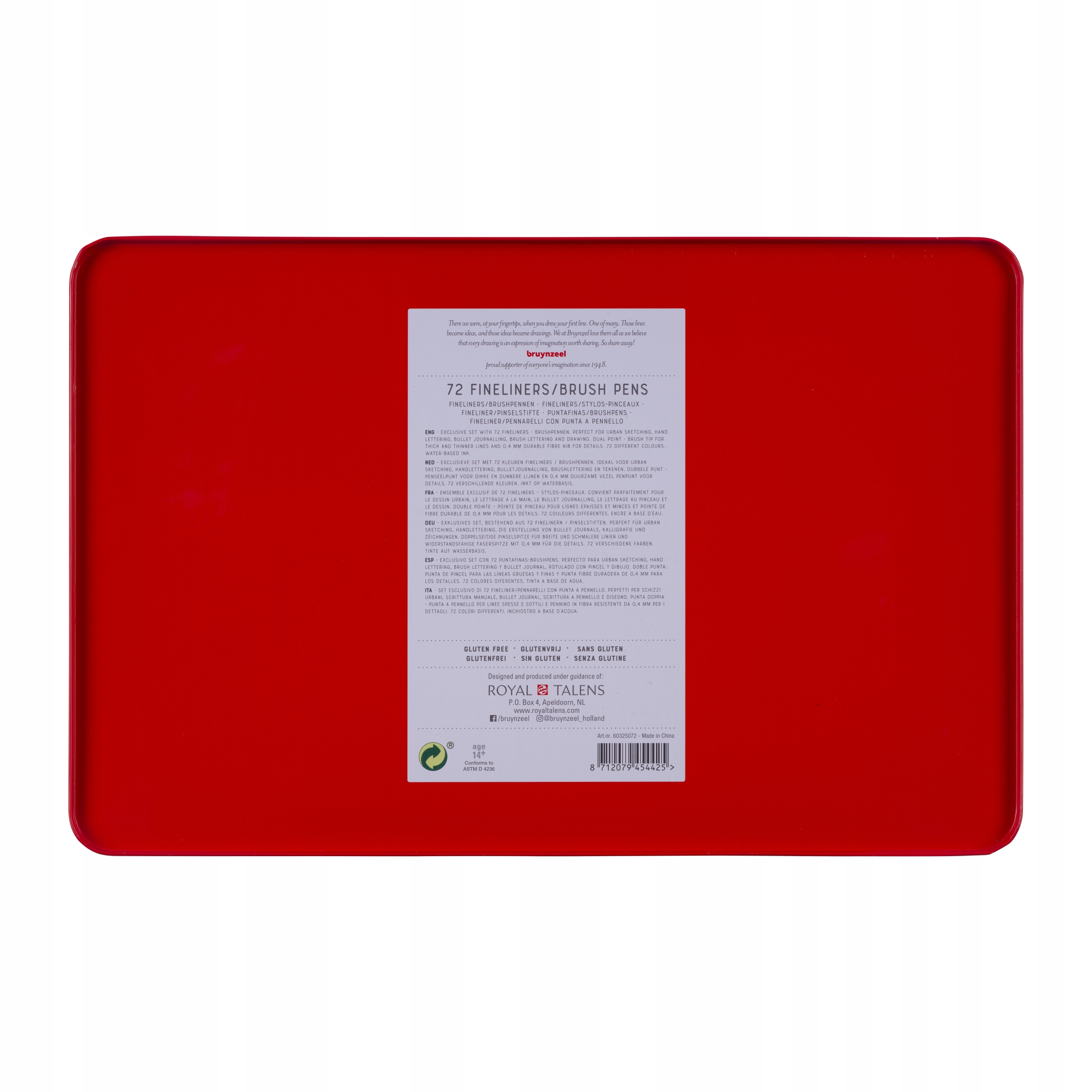 bruynzeel Fineliner Brushpen Set 72 Kod producenta 60325072