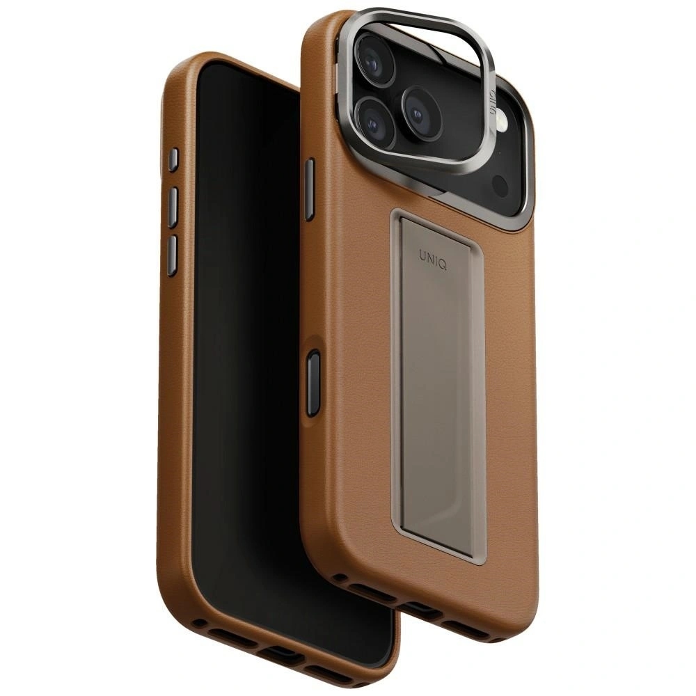 Pouzdro Uniq Heldro Pro pro Apple iPhone 17 Pro Max Magclick Charging karamel