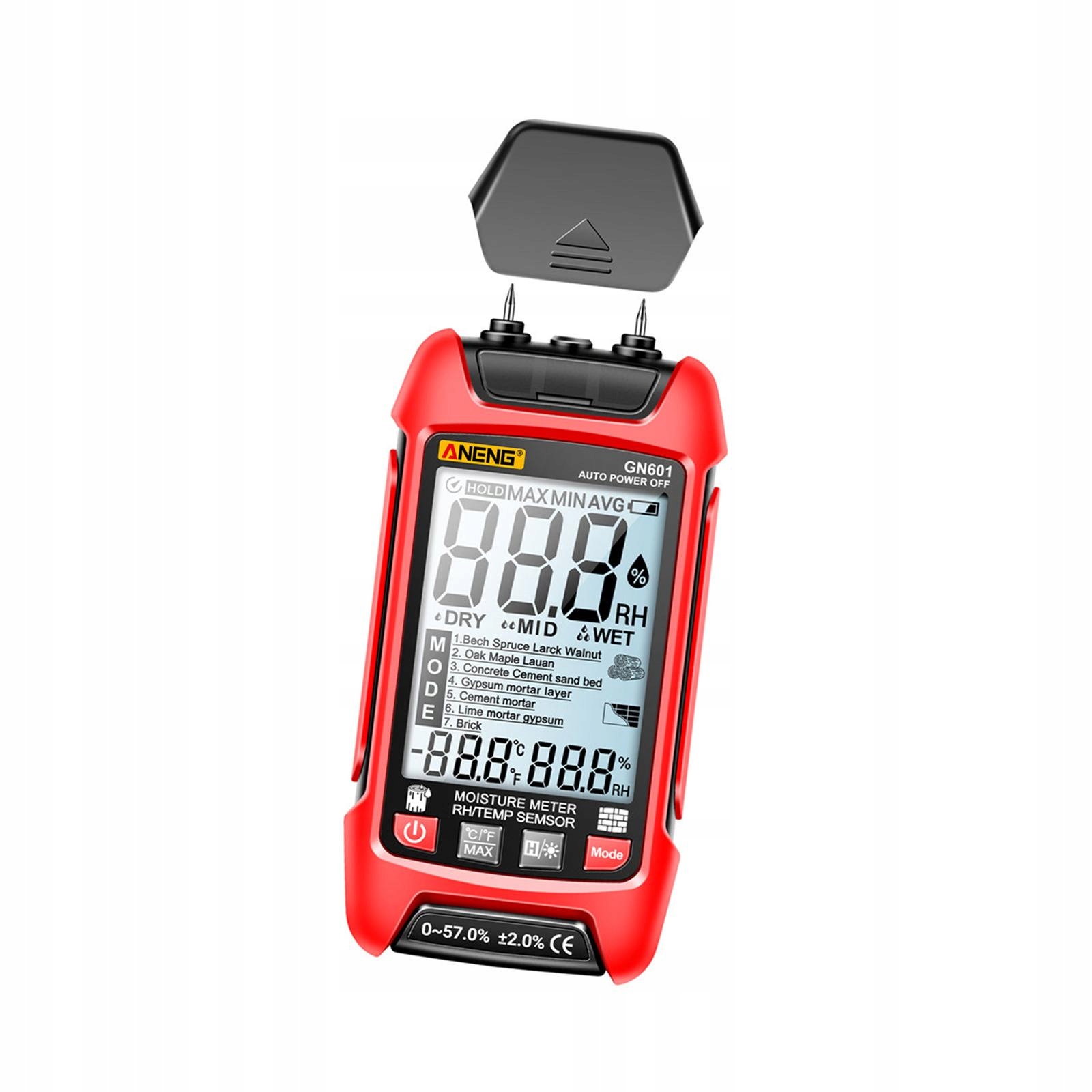 Cyfrowy miernik wilgotności Gn601 Miernik wilgotno Kod producenta 687365