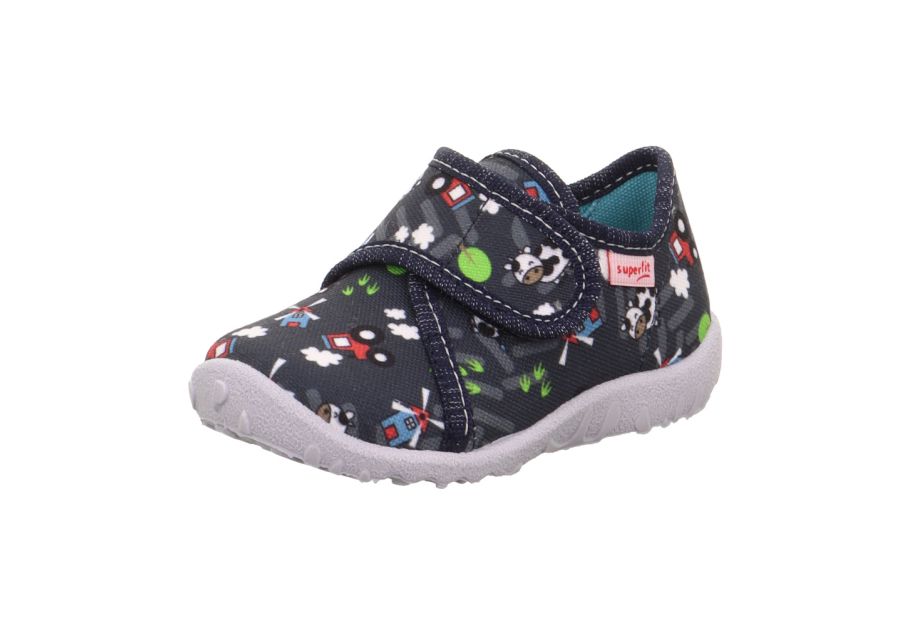 Kapcie Superfit Spotty grafit farma r 24