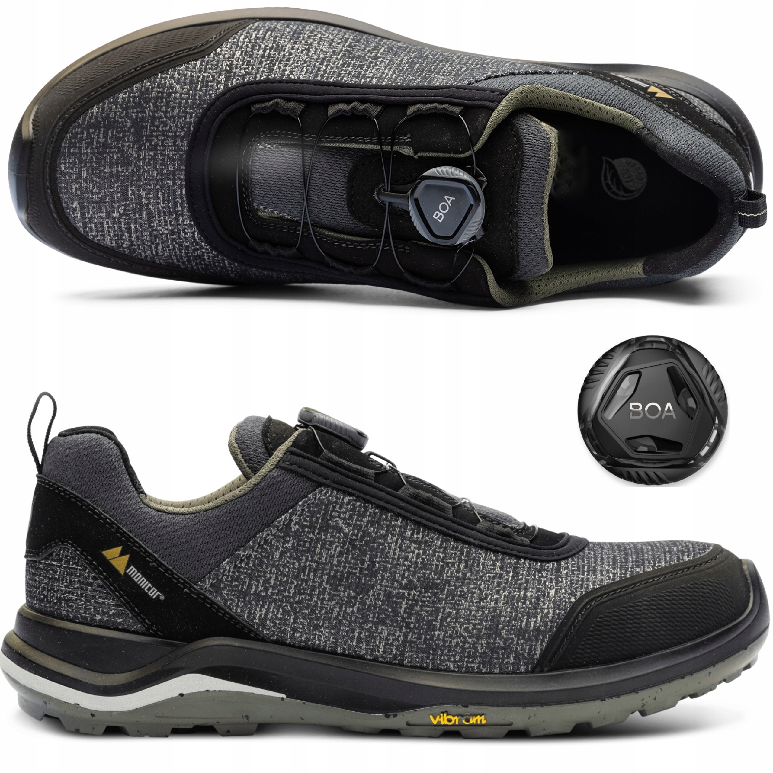 Półbuty Buty Robocze Premium Boa Vibram S3 Src Hi Hro Eco Green Monitor 41