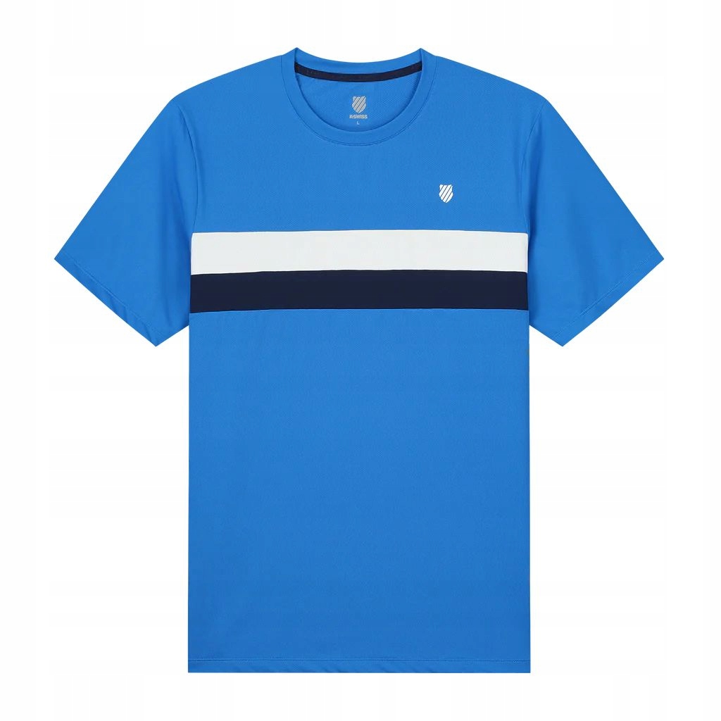 Pánské tričko K-swiss Core Team Stripe Crew Modrá XL