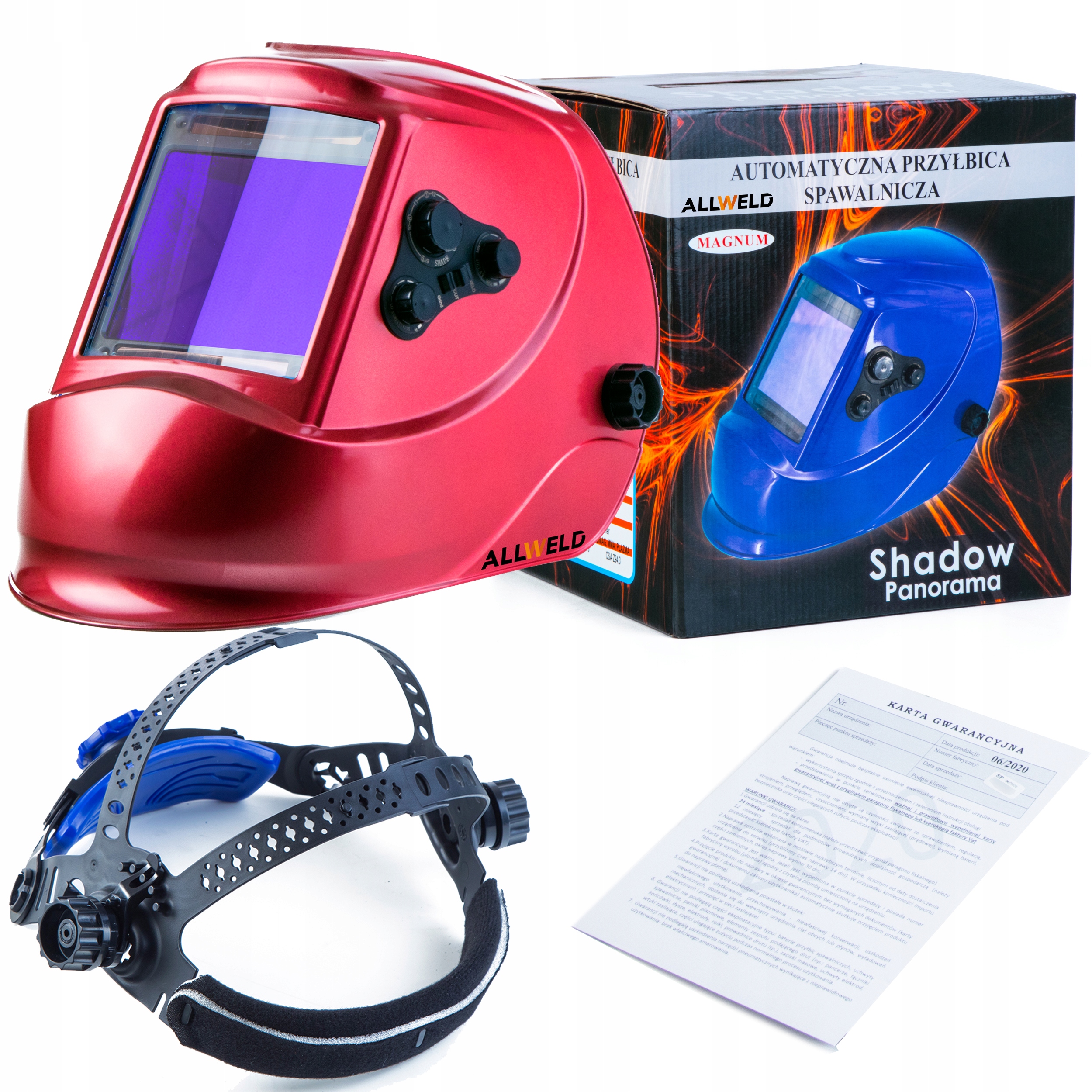 Przyłbica spawalnicza Automatyczna Magnum 4xSENSOR Samościemniająca Panoram