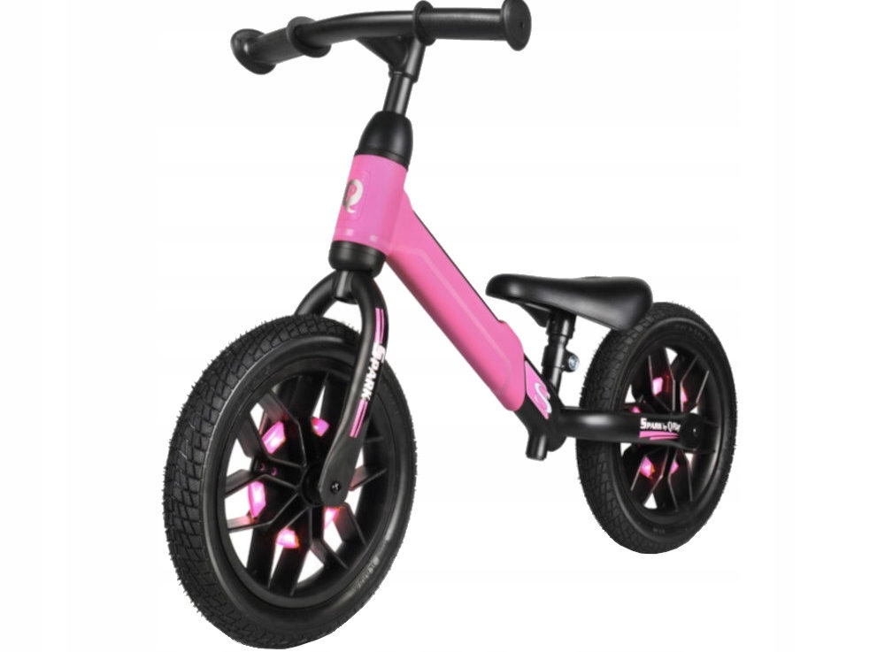 Balansinis dviratukas QPLAY Spark rožinis modelis Spark