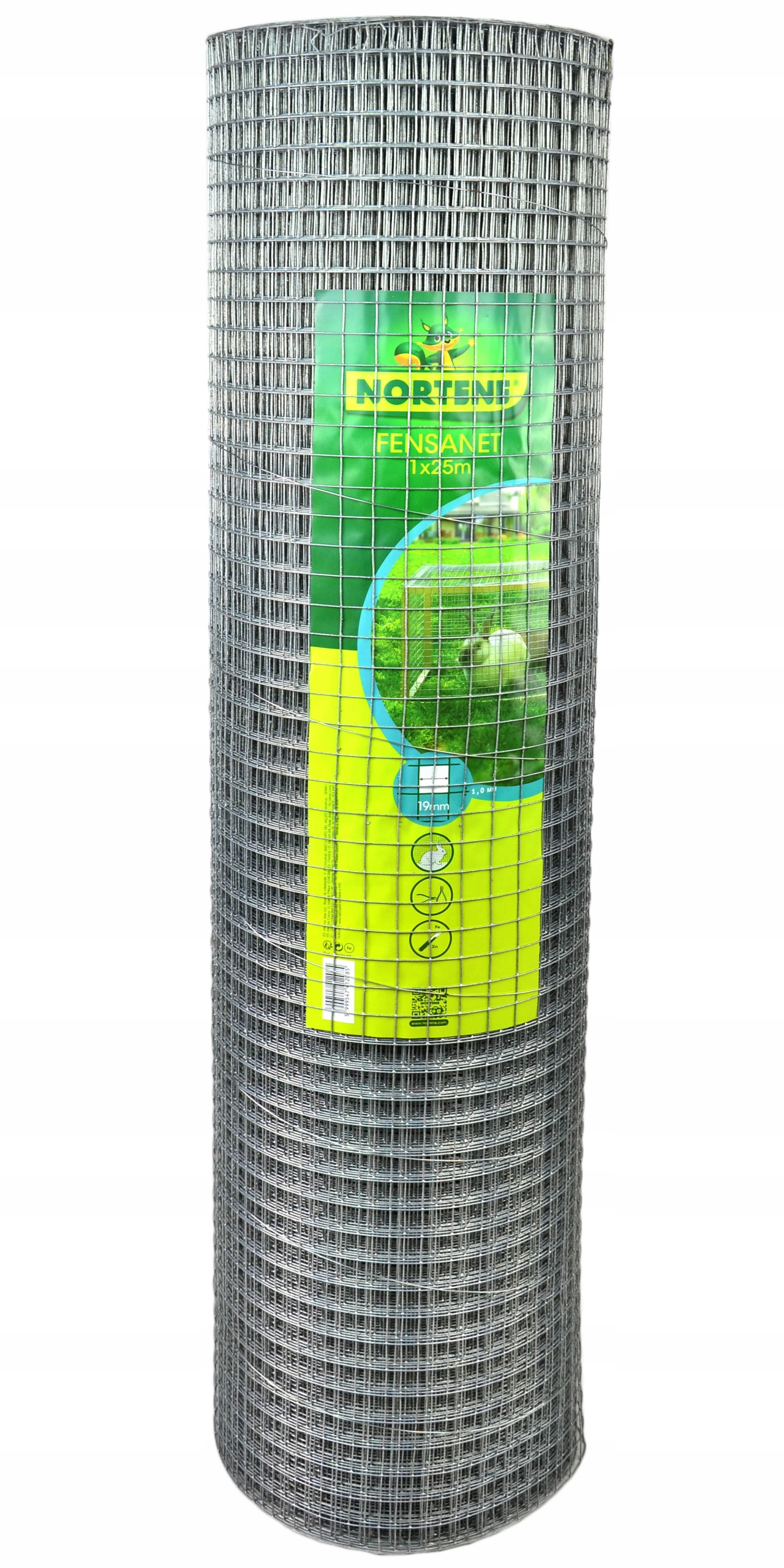 Siatka Kwadratowa 100cm 25m 19mm 1mm Ocynk Ogrodzeniowa Metalowa