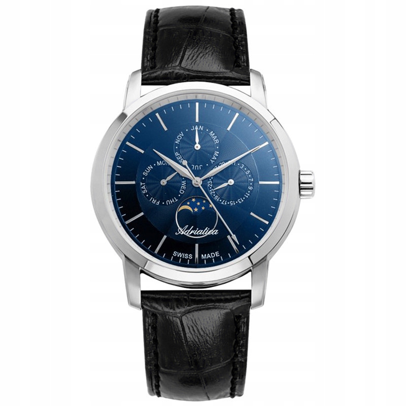 Pánské Hodinky Adriatica A8134.5215QF s černým řemínkem