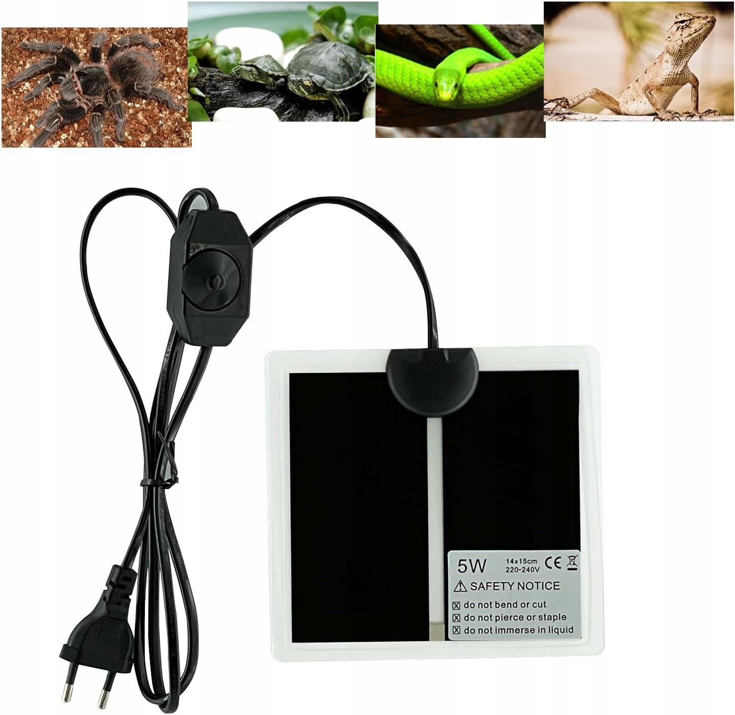 Vyhřívací podložka do akvarijního terária s regulací teploty