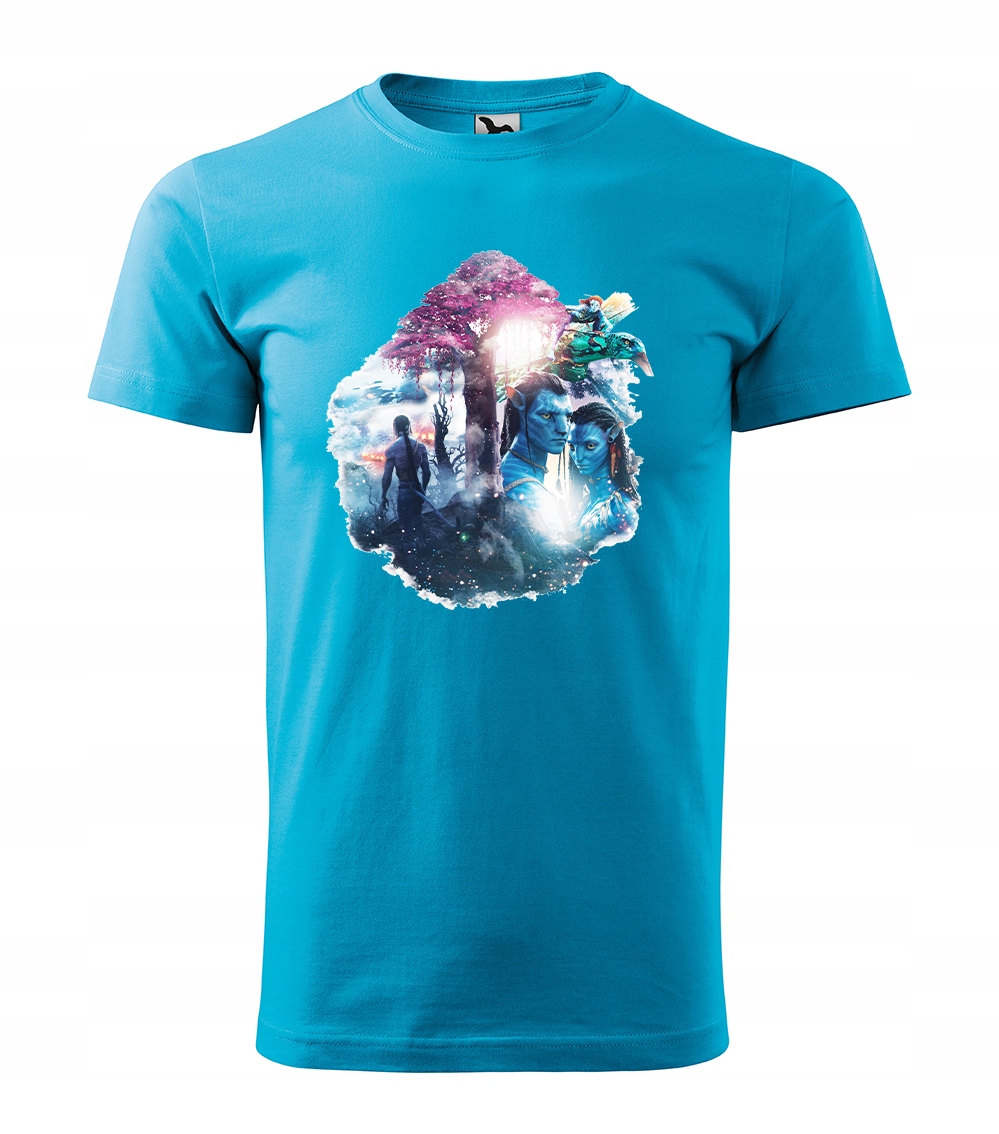 

T-shirt męski z nadrukiem z filmu Avatar r L