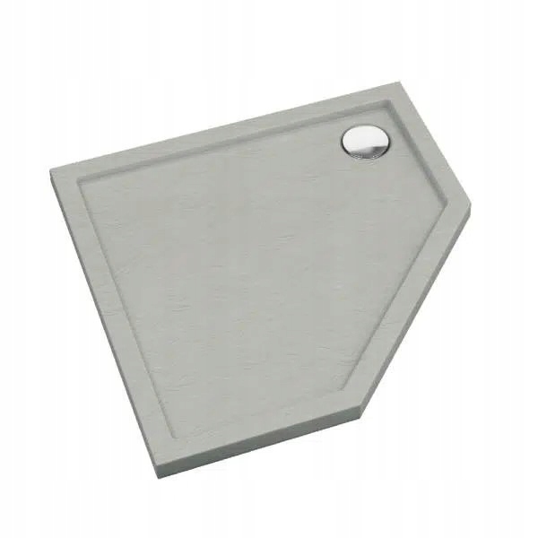 Schedpol Sharper Cement Stone brodzik pięciokątny 90x90