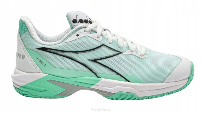 Buty tenisowe Diadora Trofeo 4 W Ag biało-zielone 39