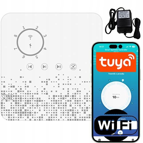 Regulátor zavlažovania záhrady Tuya WiFi 8 Zón Auto Timer