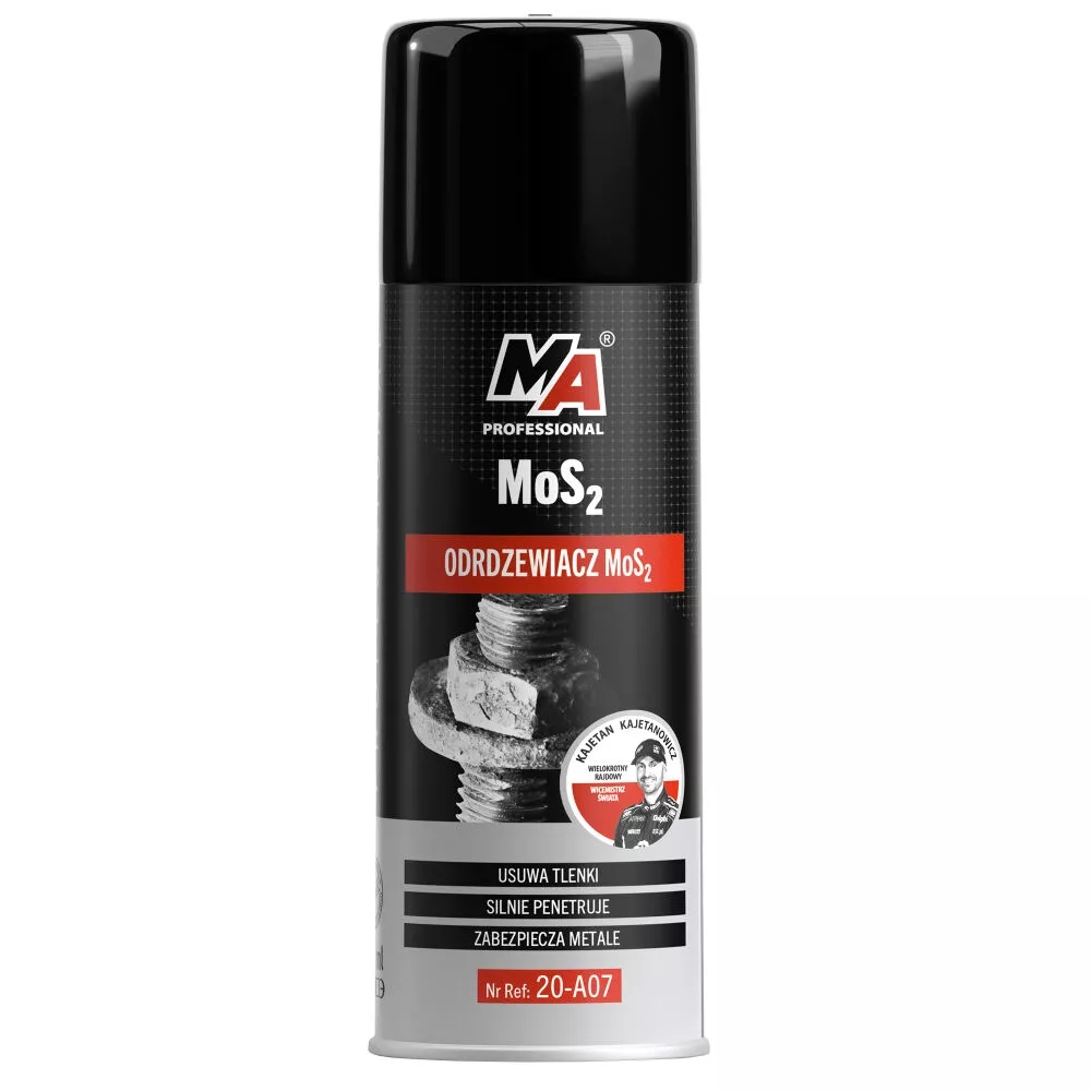 Moje auto Odrdzewiacz MOS2 400ml usuwa tlenki penetruje zabezpiecza metale