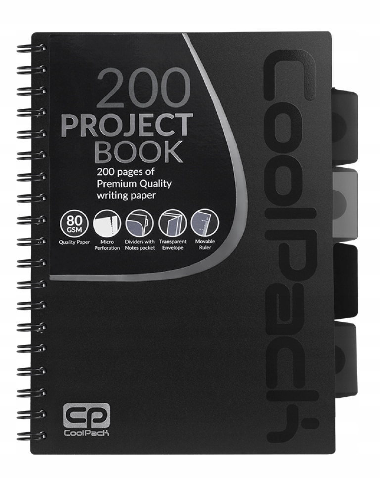 

Coolpack Kołozeszyt Pp B5 Black 100 kartek
