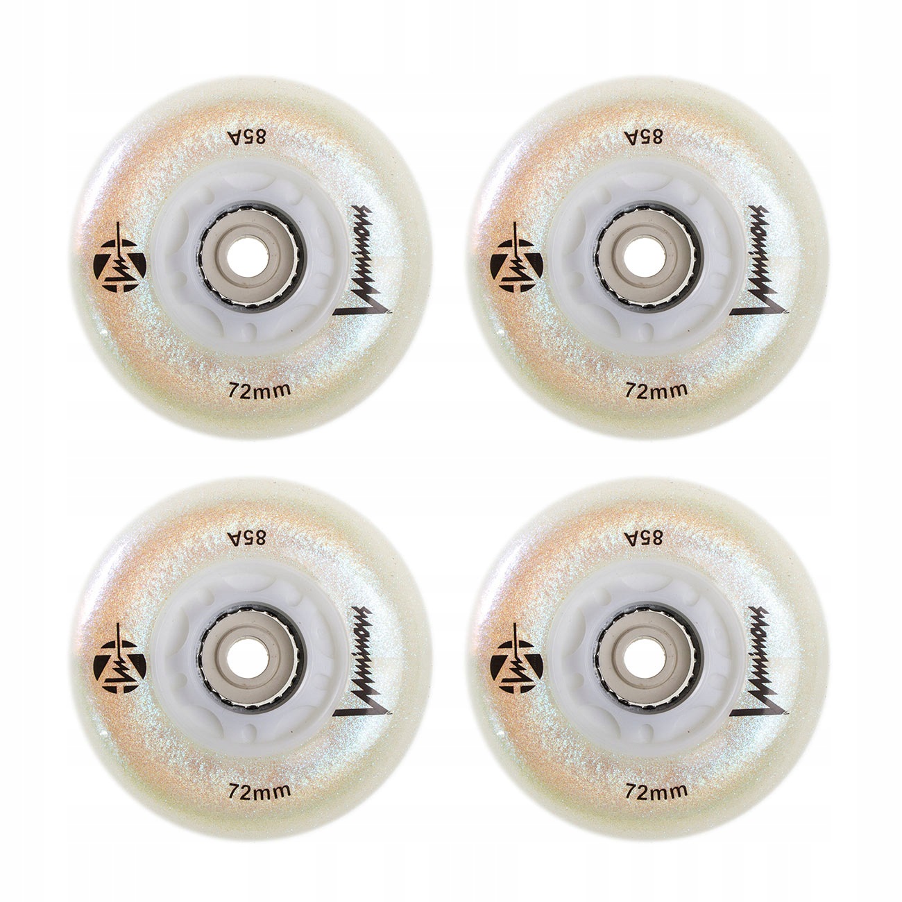 Kółka do rolek świecące Luminous Led 72mm/85a 4 Sztuki