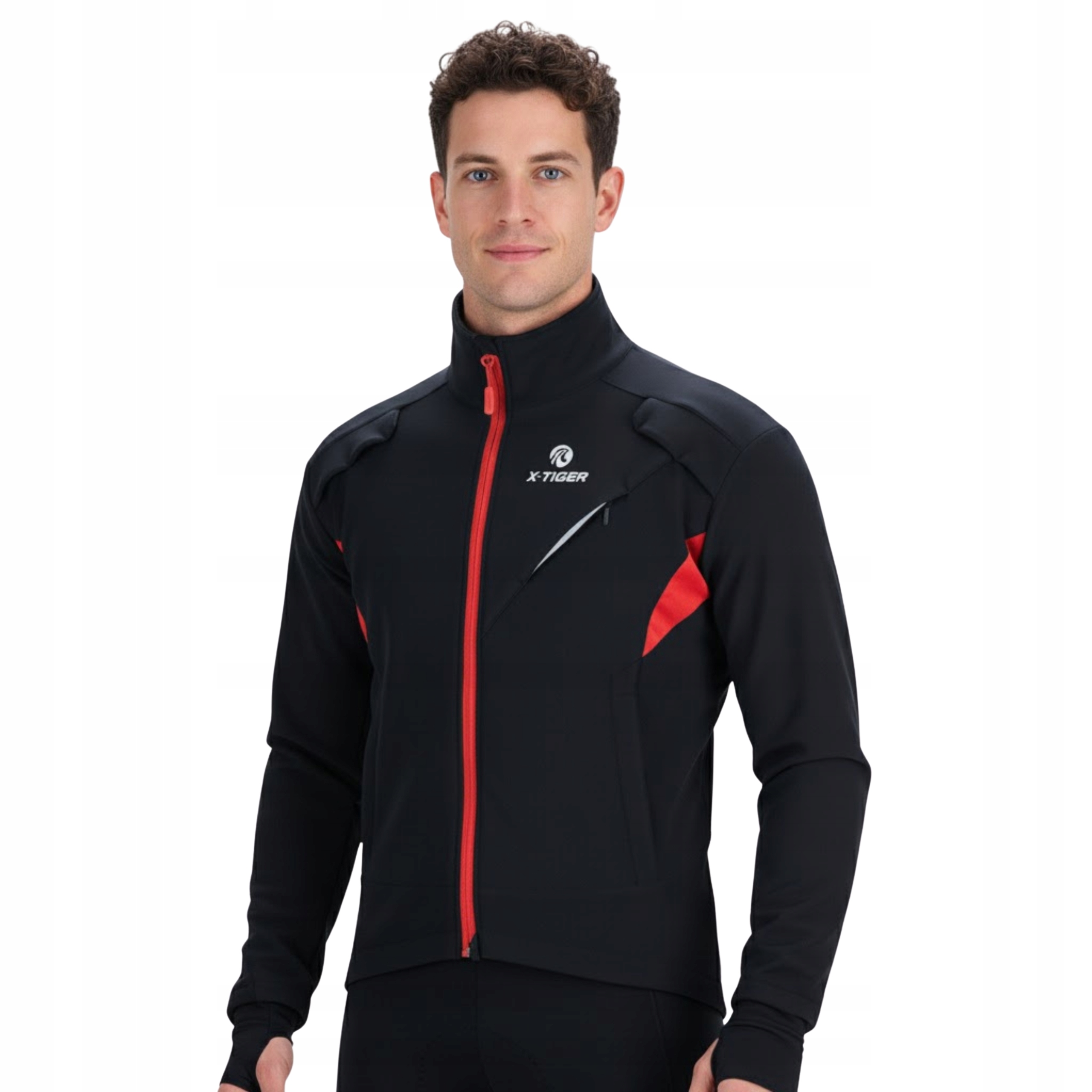 Kurtki Kolarskie Ocieplane Zimowe Męskie Termo Funkcjonalne Odblask Pro M