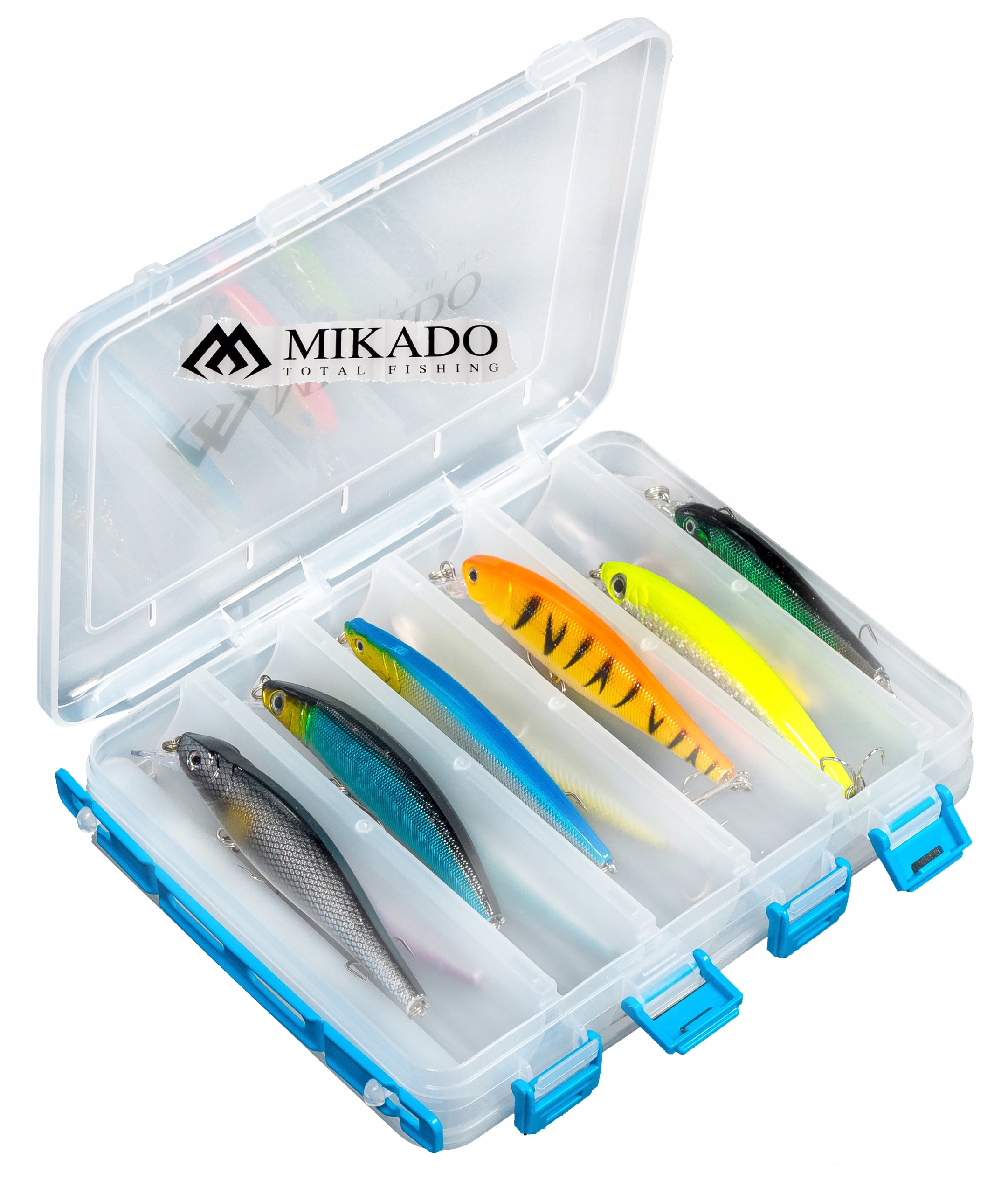 Zestaw na Spinning 12 x Łowny wobler Pudełko Dwustronne Mikado