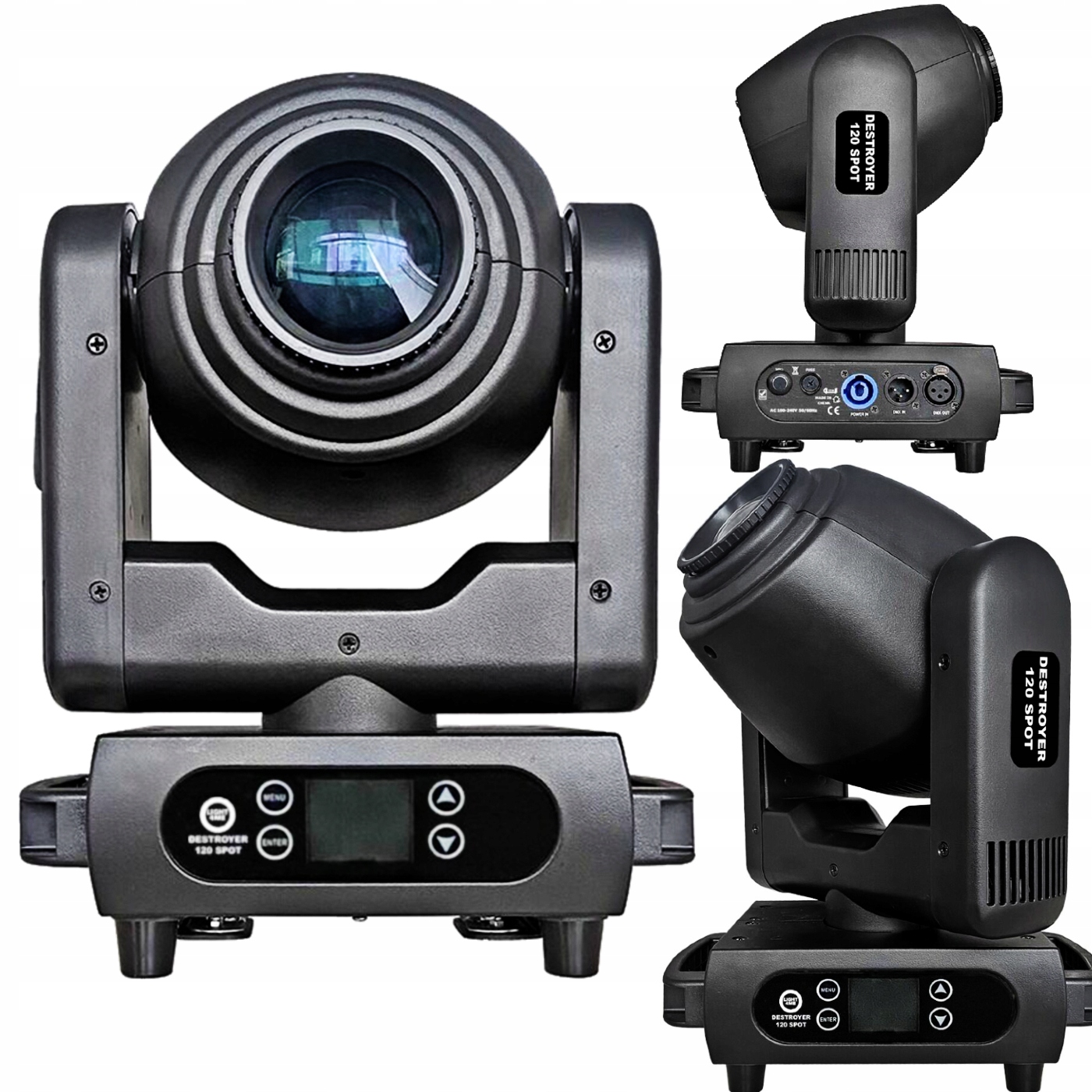 Led Głowica Ruchoma Głowa 120W Spot Prism Gobo Zoom Strobo Profesjonalna