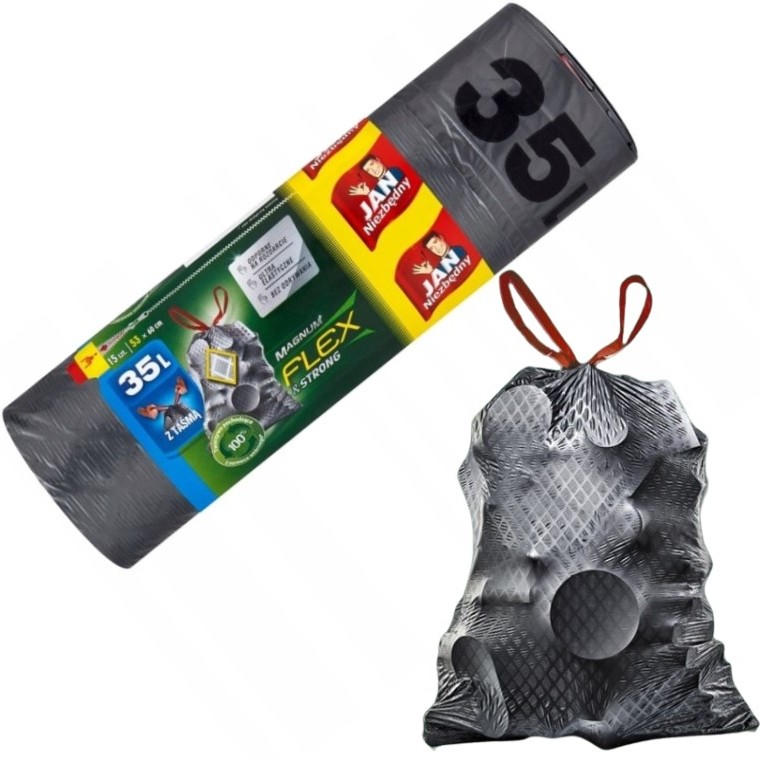 

Jan Niezbędny Worki Na Śmieci Magnum taśma 15x35L