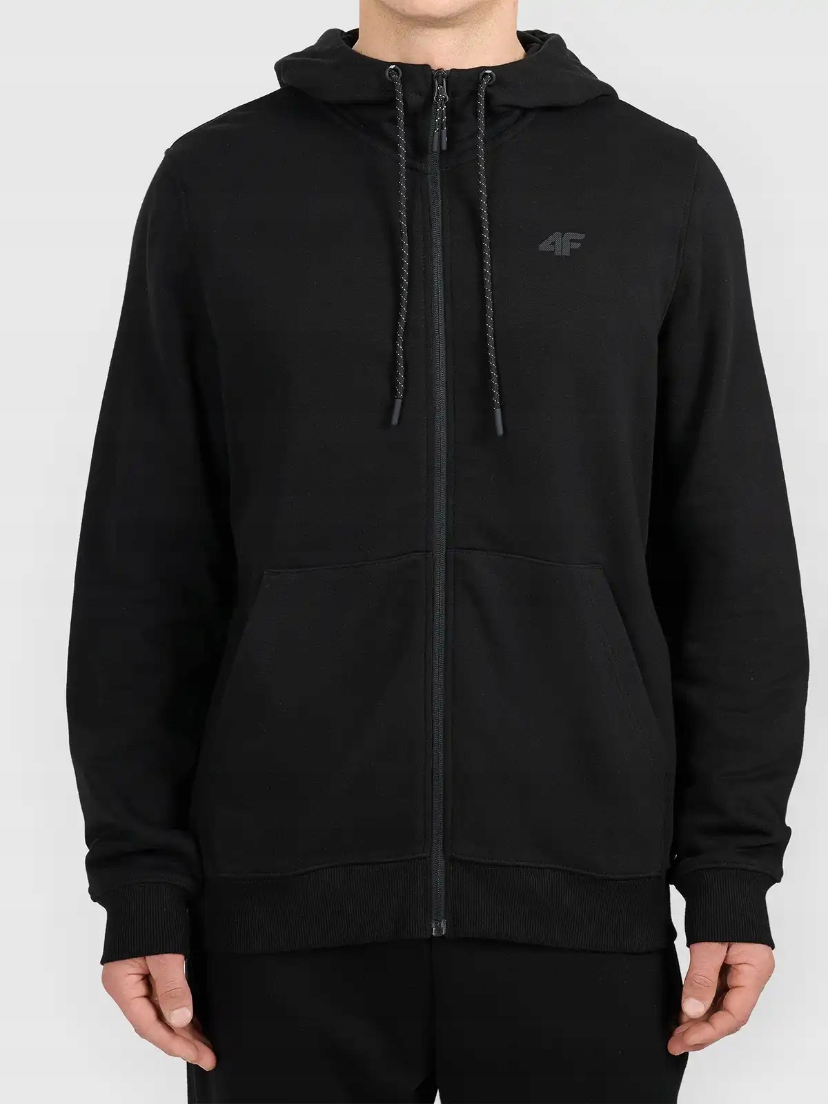 4F Pánská Mikina M2550 Hluboká Černá 3XL
