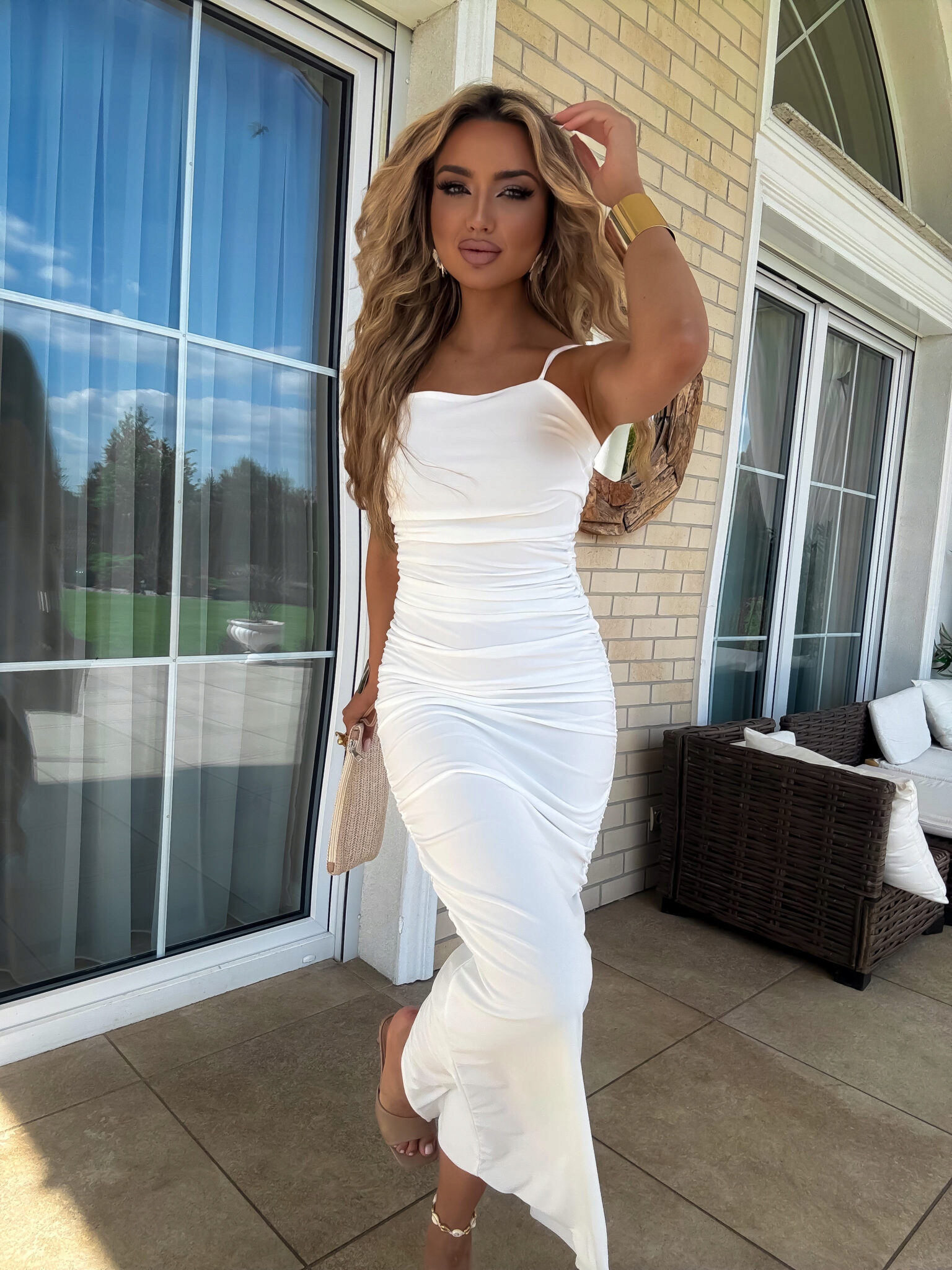 Šaty Aura By Me ecru [Velikost L]