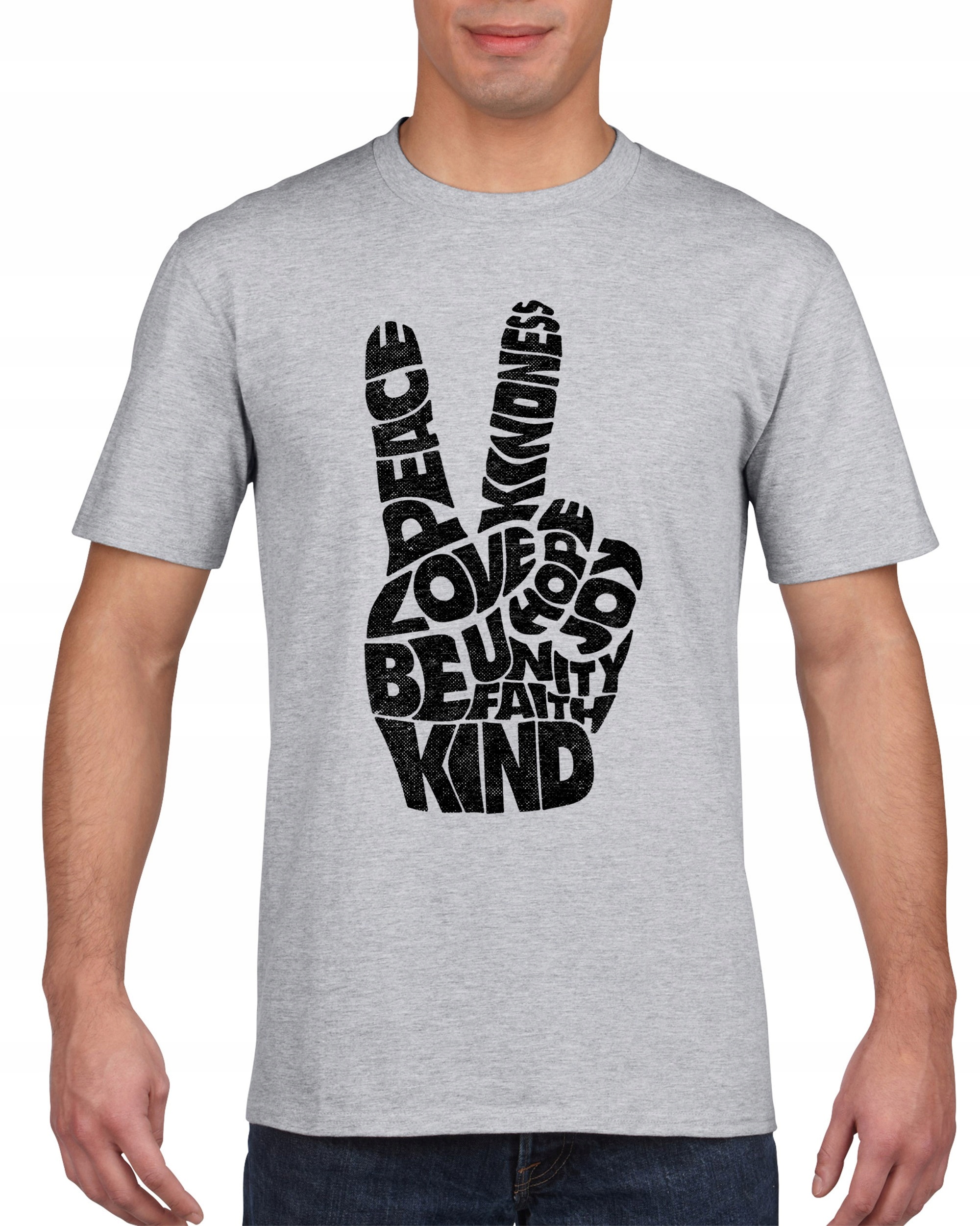 

Koszulka męska Peace Love Równość nadzieja XL