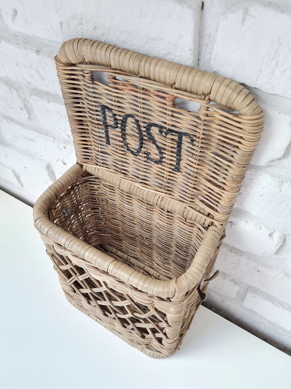 Kosz Organizer Rattanowy Hampton Listy Dokumenty Marka bez marki