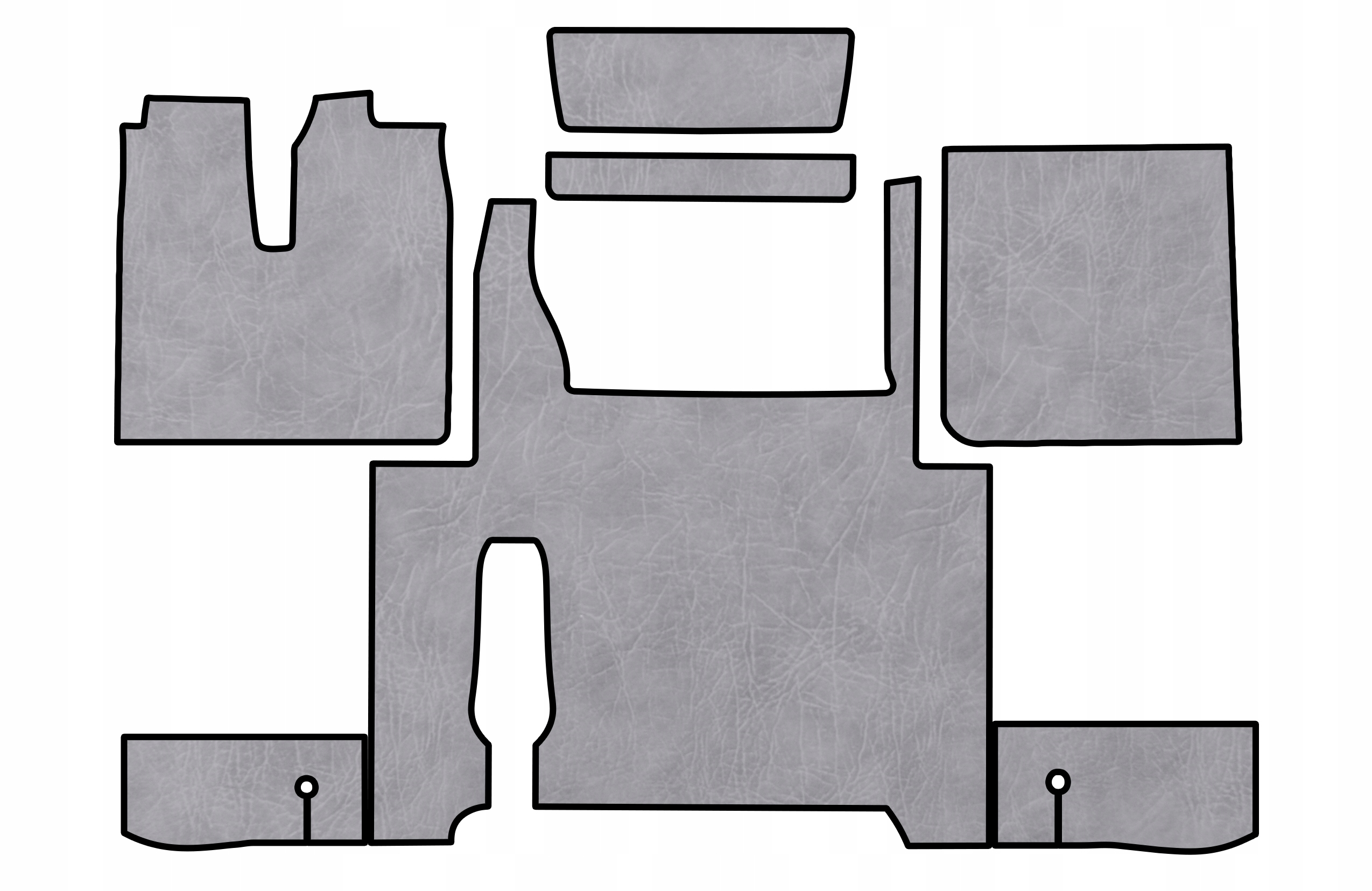 Dywaniki PRESTIGE LINE Man TGX od 2017 2 szuflady