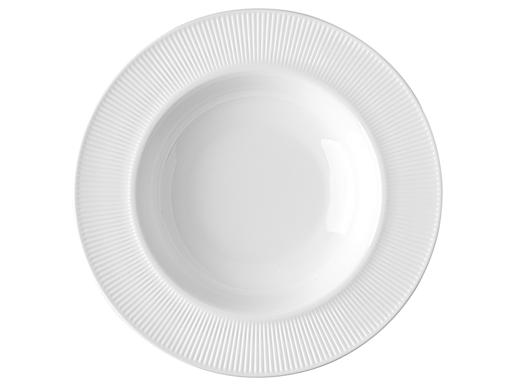 TALERZ GŁĘBOKI MILANO FLORINA 23,5 CM Kolor biały