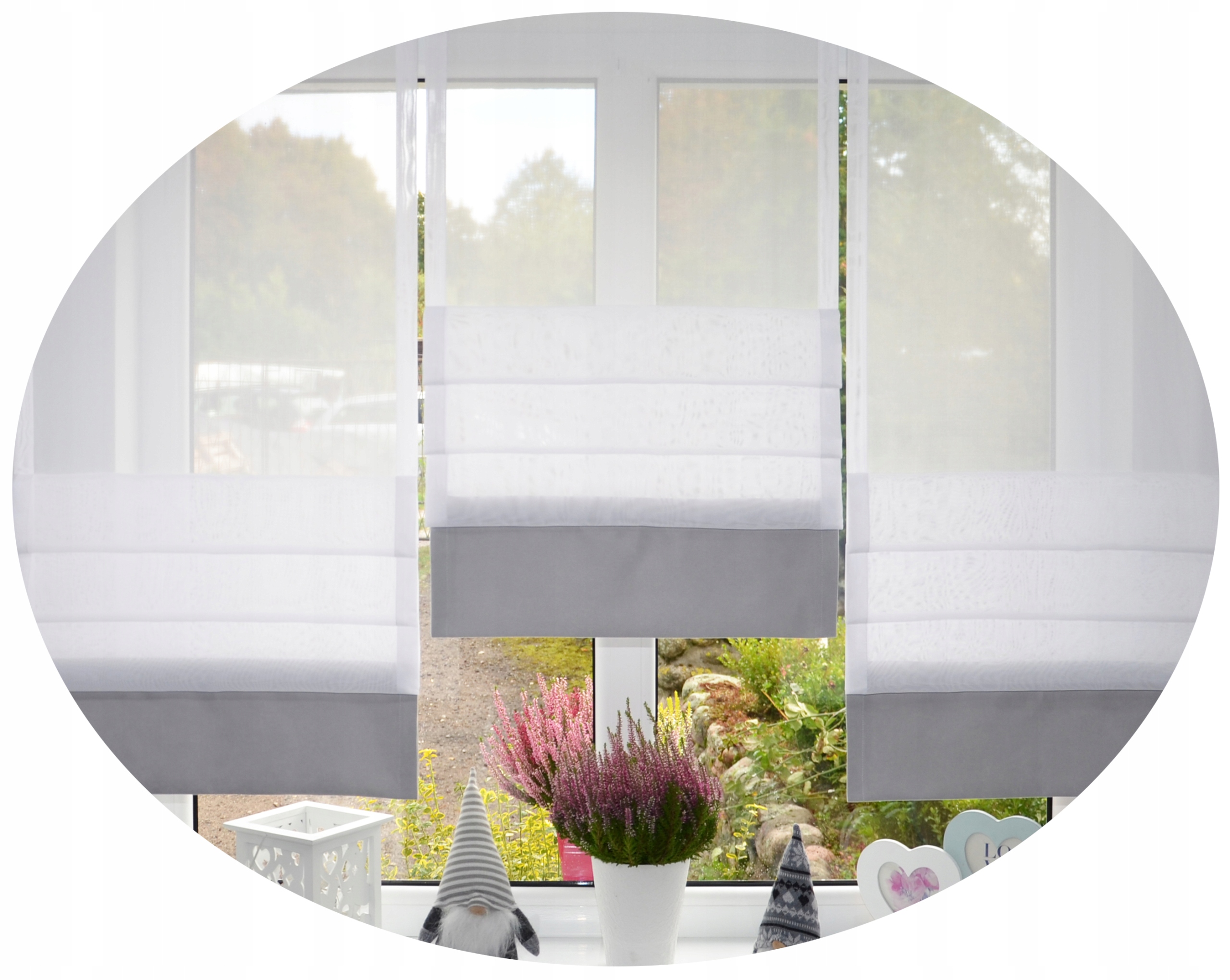 

Panel jak roleta rzymska ekran firana szer.50cm