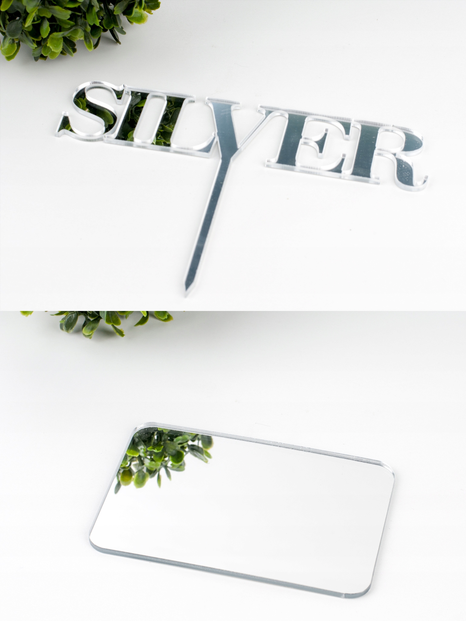 TOPPER CHRZEST ŚWIĘTY DLA BLIŹNIĄT 2 IMIONA SREBRO Marka Lovely Things