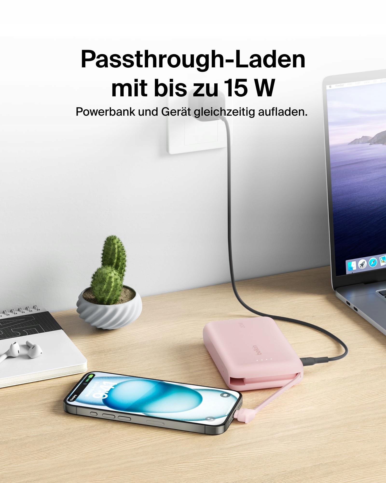 BELKIN BoostCharge Powerbank 10000mAh USB-C PD 20W iPhone iPad Galaxy — miniatura 7