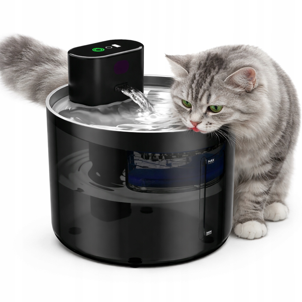 Fontána pro zvířata, kočky, psy 3,5 L, filtry, tichá