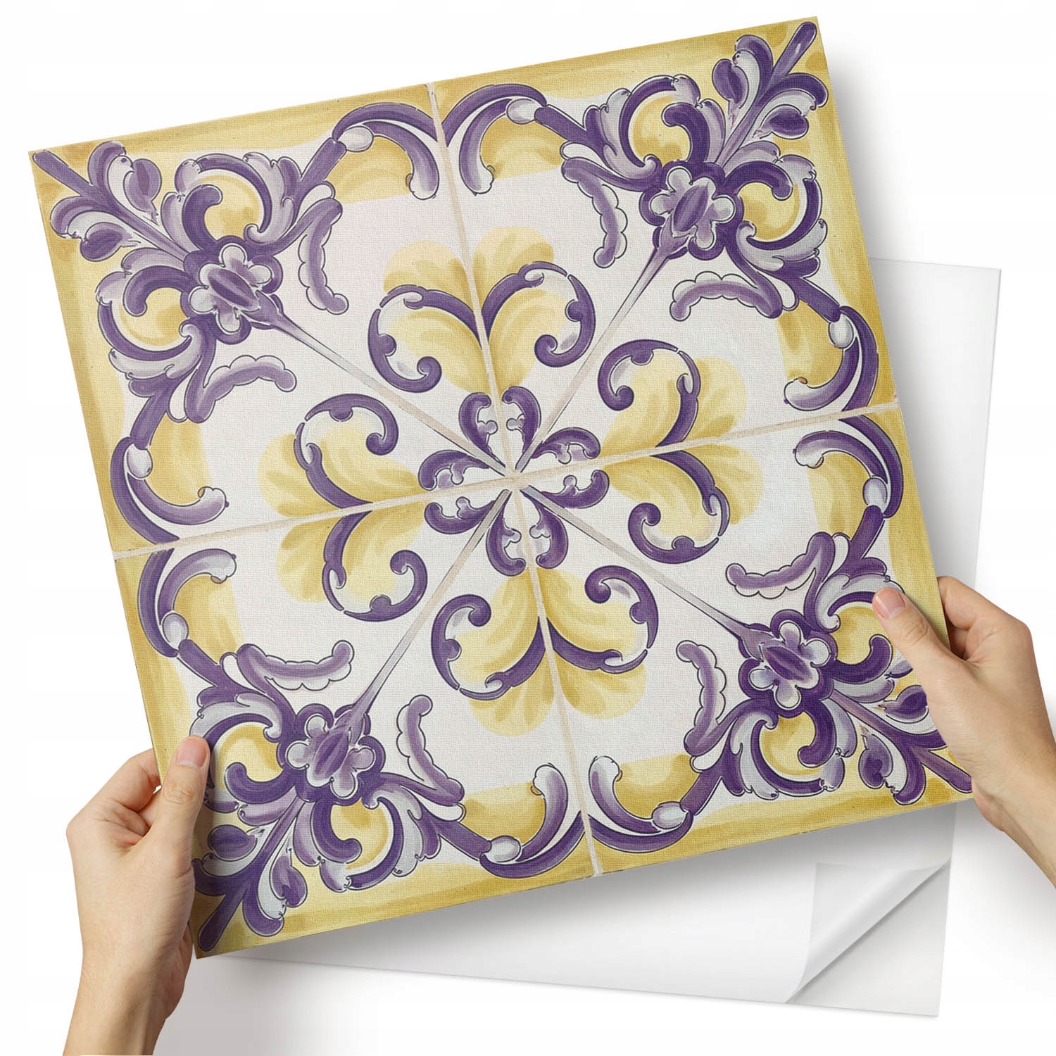 Balíček panelů Vinyl Ornamentované dlaždice v elegantním provedení 4x50x50 cm
