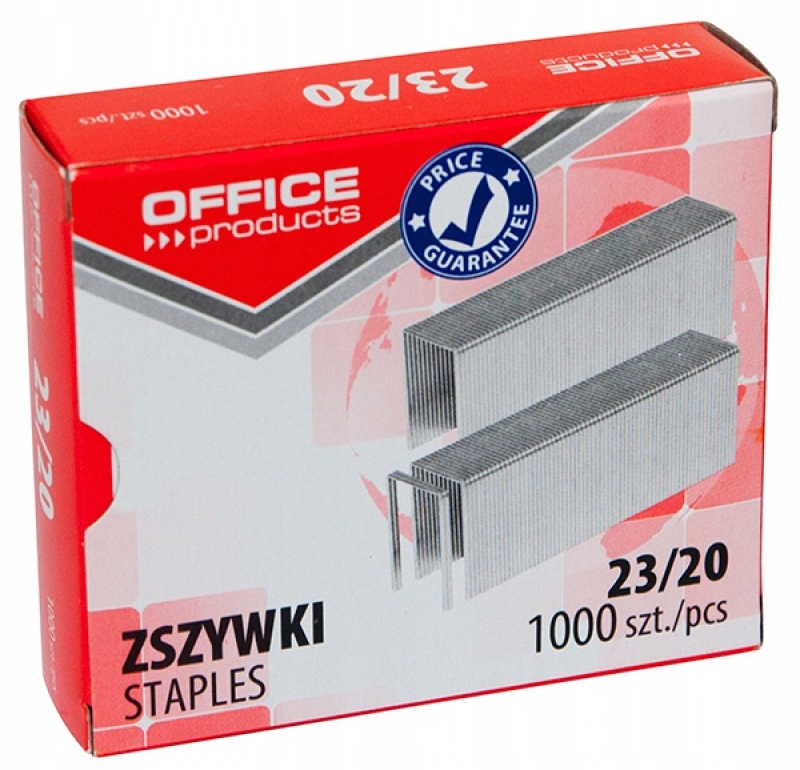 

Zszywki Office Products 23/20 1000szt ocynkowane