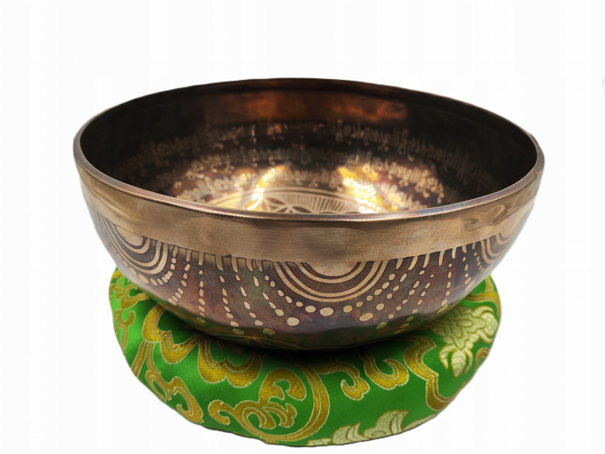 Zvuková mísa se symbolem Květu života 24 cm