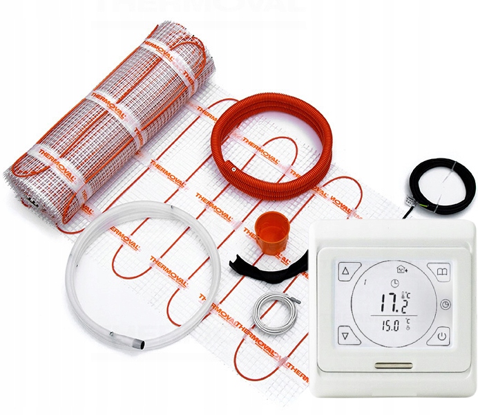 MATA GRZEJNA GRZEWCZA ZESTAW Thermoval 0,5m² 170W Długość 1 m