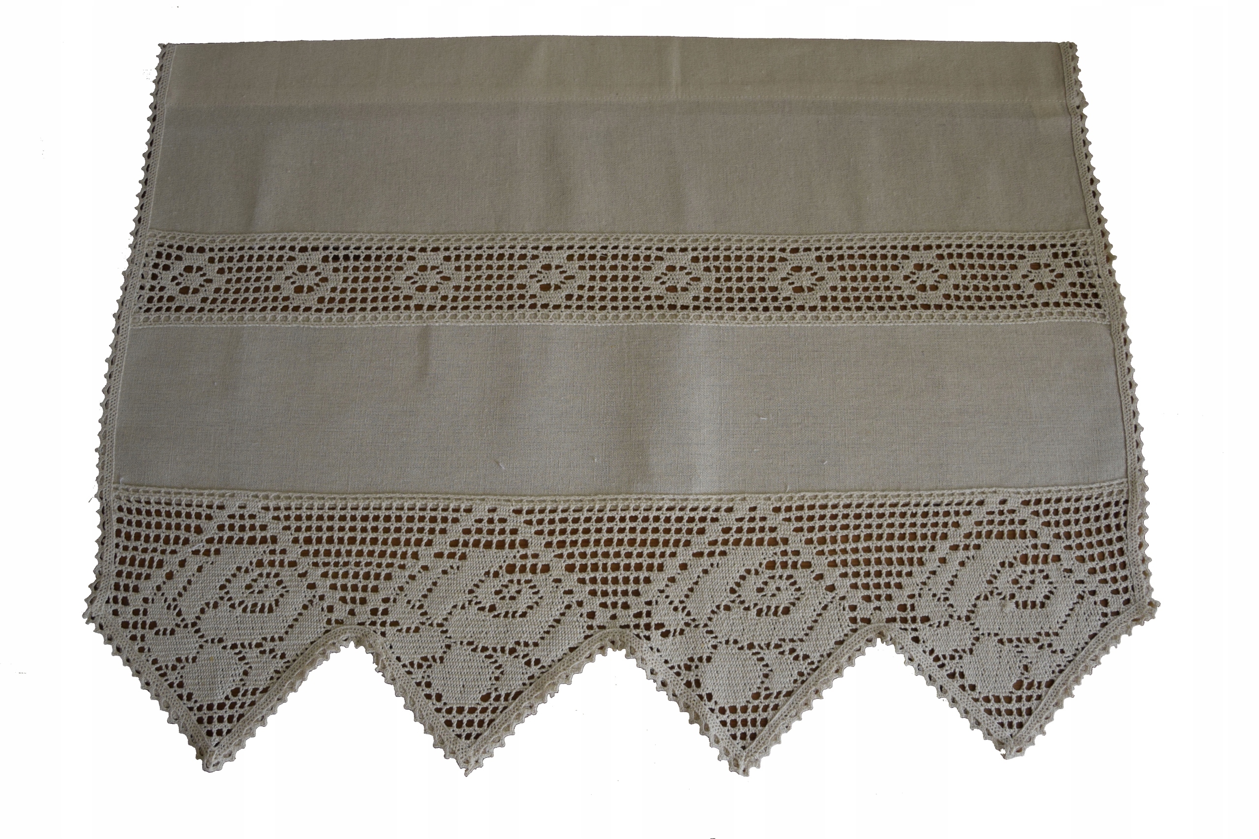 

Firana Firanka Bawełniana Z Koronką 50/70 Zasłona